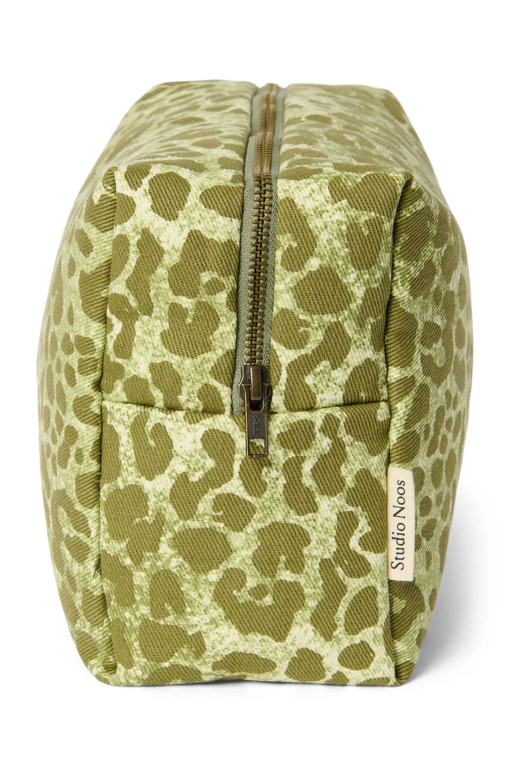Grüne Leopard-Baumwoll-Kulturtasche