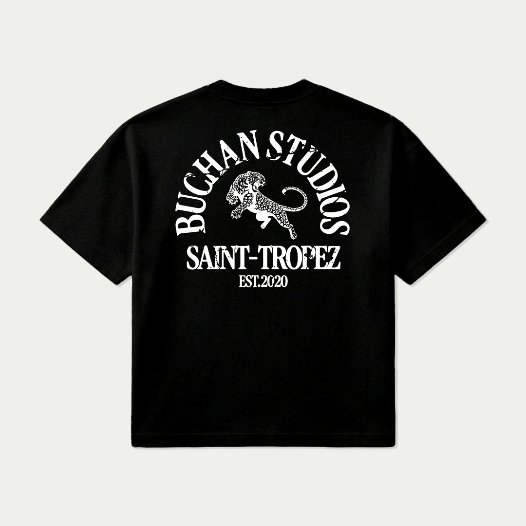 Camiseta de guepardo - Negra
