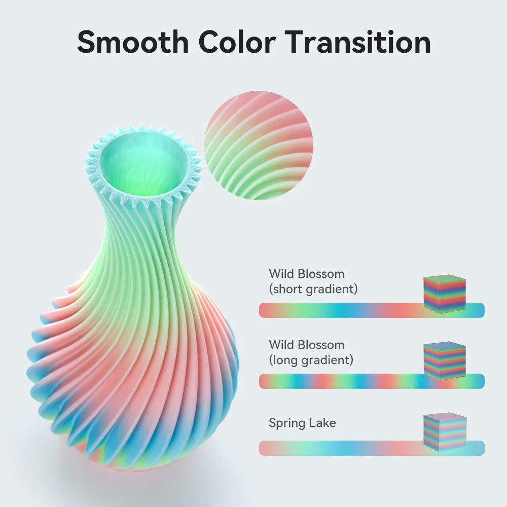 Creality Hyper Series PLA RFID 3D Printing Filament 1kg in Rainbow - 3301010426 - image 5