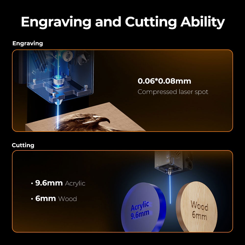 Creality Falcon A1 Laser Engraver and Cutter - 1005010222 - image 7