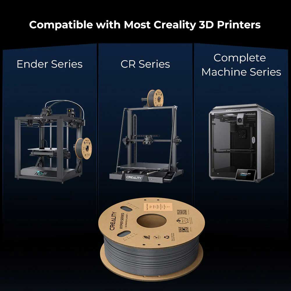 Creality Hyper Series ABS 3D Printing Filament 1kg in Black - 3301020042 - image 10