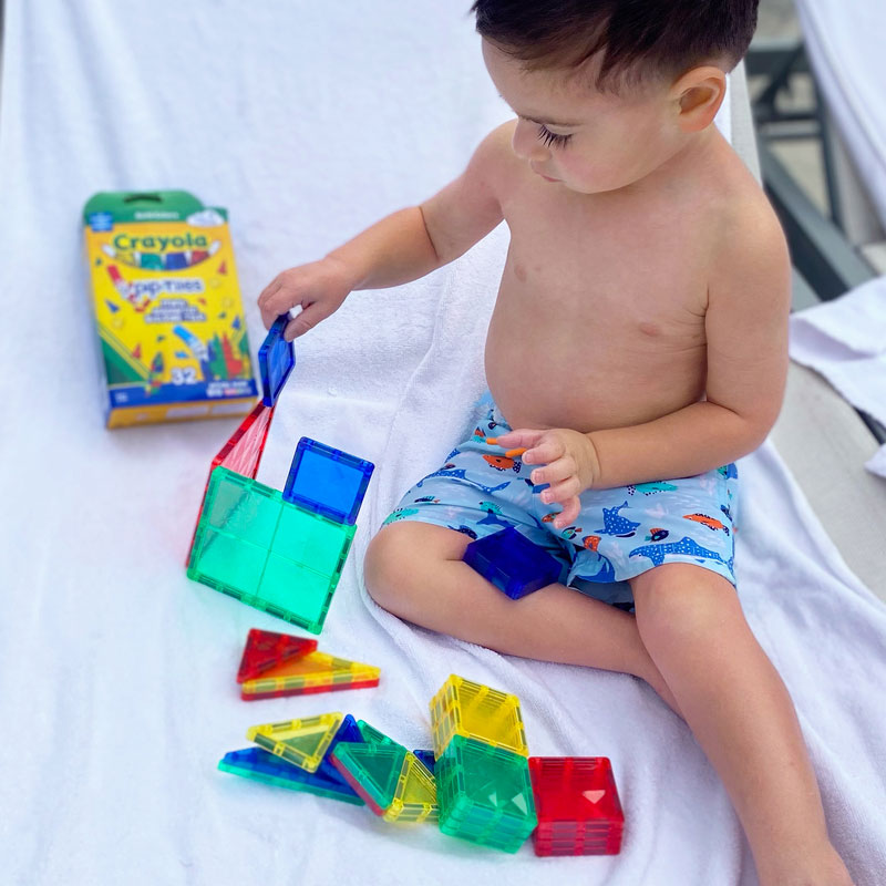 CreateOn Crayola PIP 24-Piece Mini Magnetic Building Tile Set - 1004528 - image 5