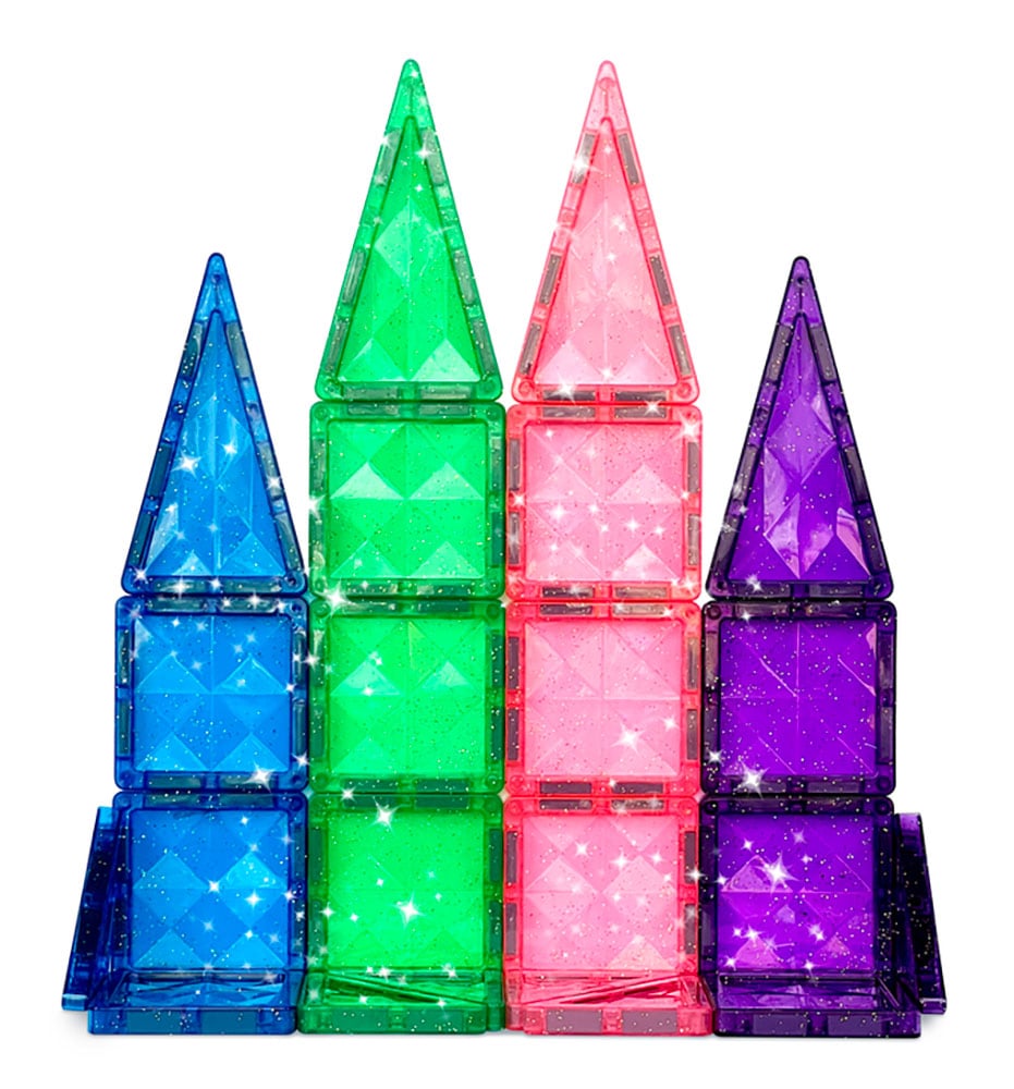 CreateOn Crayola PIP 24-Piece Glitter Mini Magnetic Building Tile Set - 1004894 - image 4