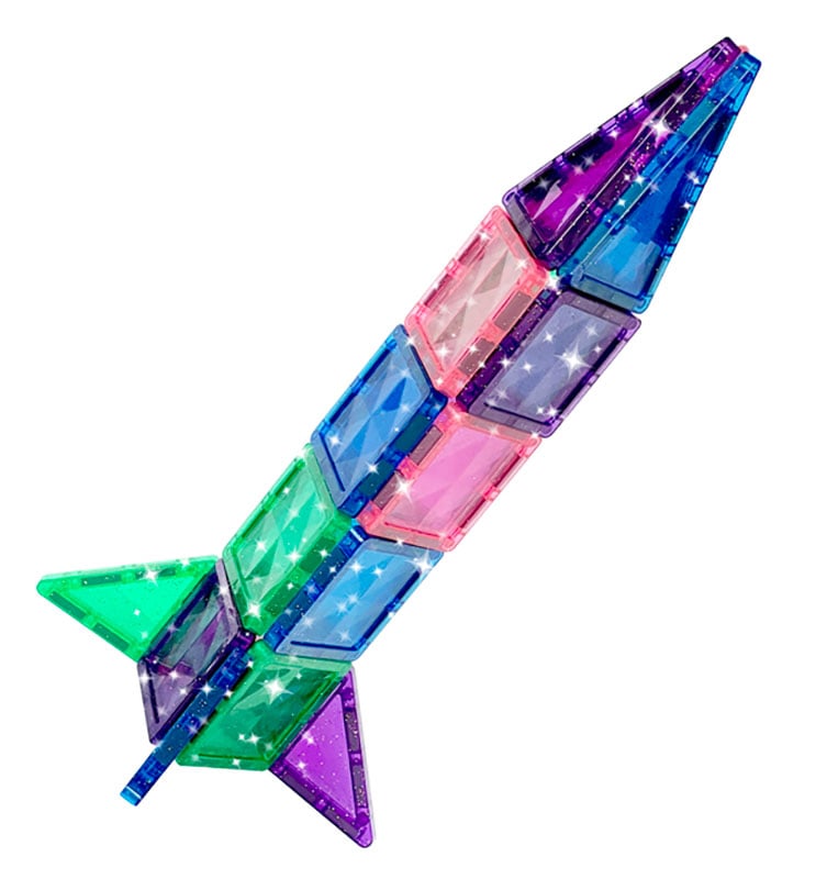 CreateOn Crayola PIP 24-Piece Glitter Mini Magnetic Building Tile Set - 1004894 - image 3