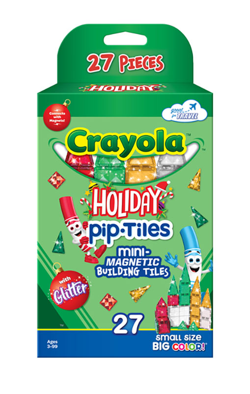 CreateOn Crayola PIP 27-Piece Holiday Mini Magnetic Building Tile Set - 1004948 - image 2