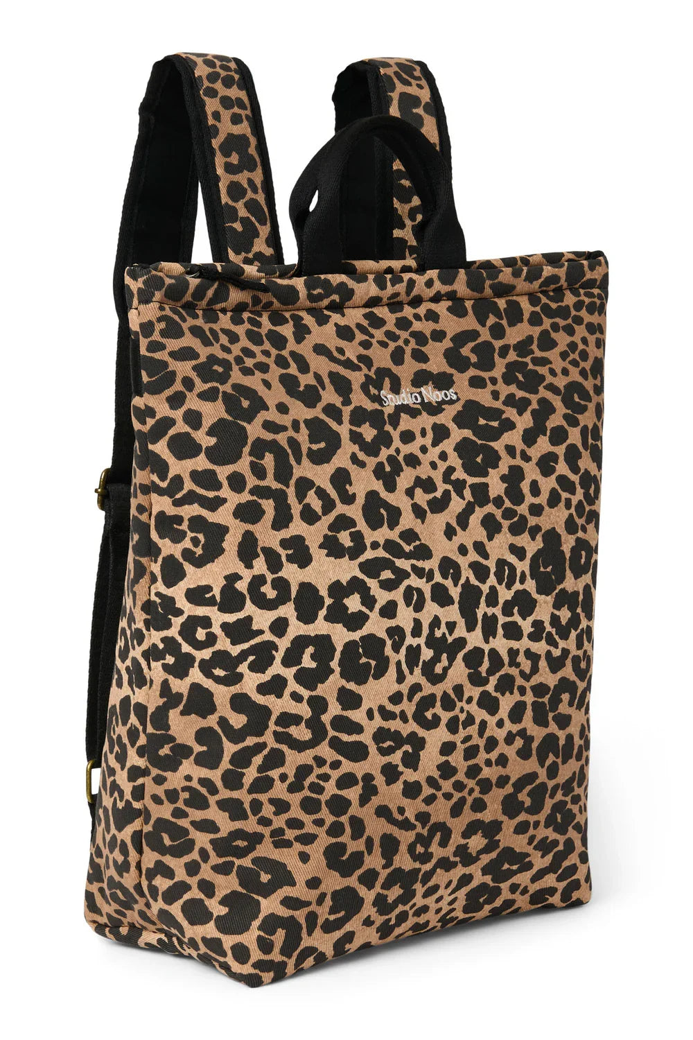 Brown Leopard Cotton Adult Backpack