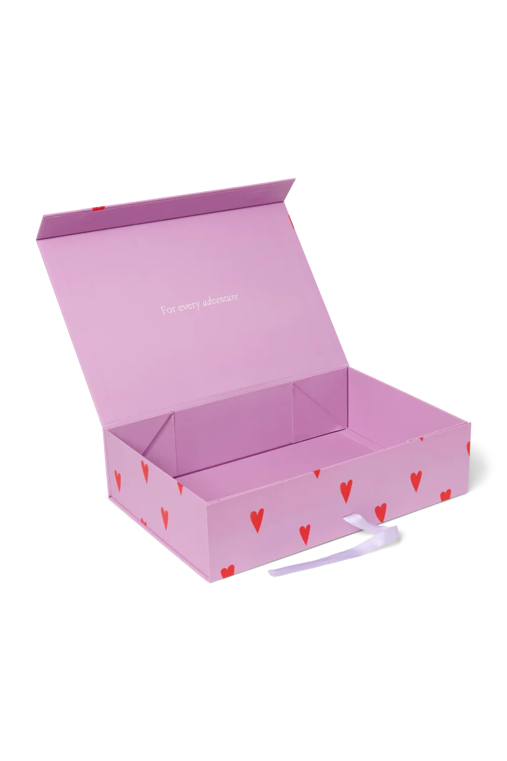 Geschenkbox Lila Herzen M
