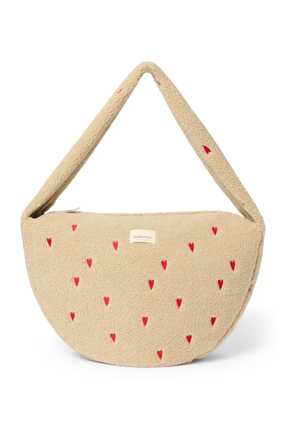 Brown Hearts Teddy Cross Body Bag
