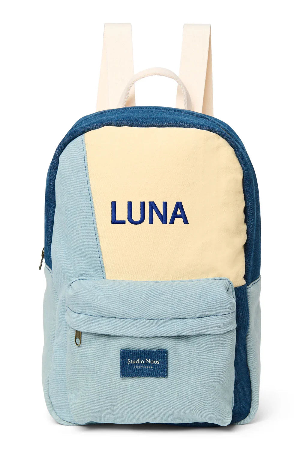 Denim Patchwork Midi-Rucksack