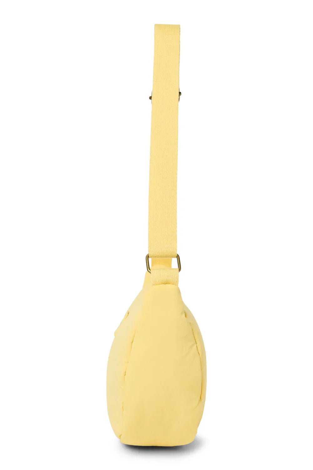 Buttergelbe strukturierte, gepolsterte Bauchtasche für Erwachsene