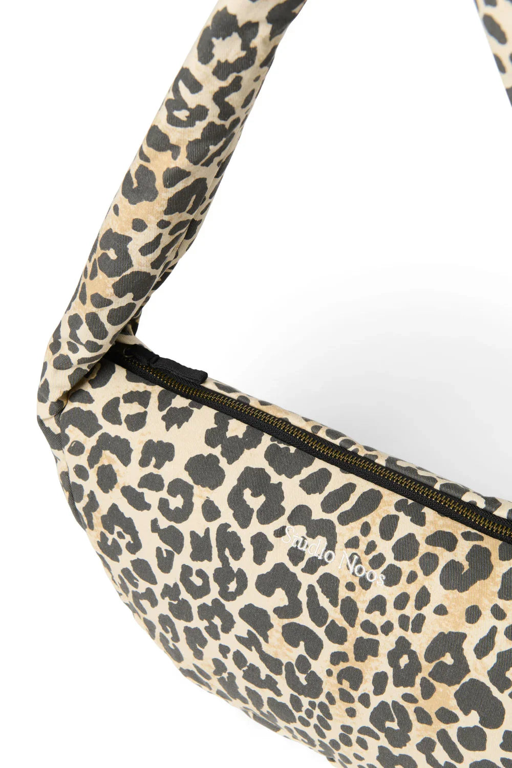 Leopard Mini-Umhängetasche aus weicher Baumwolle