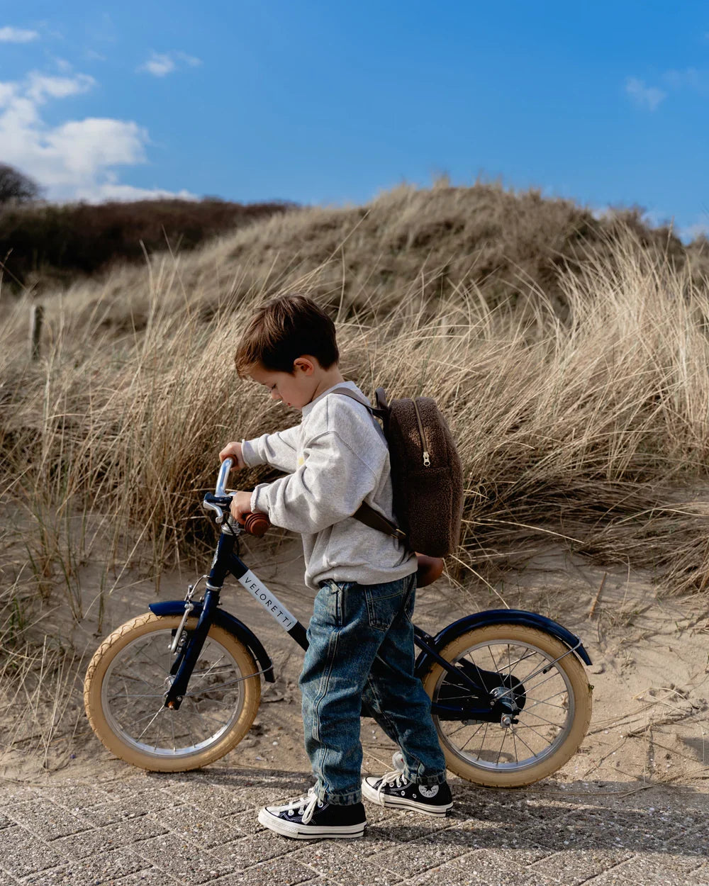 Brauner Teddy-Mini-Rucksack