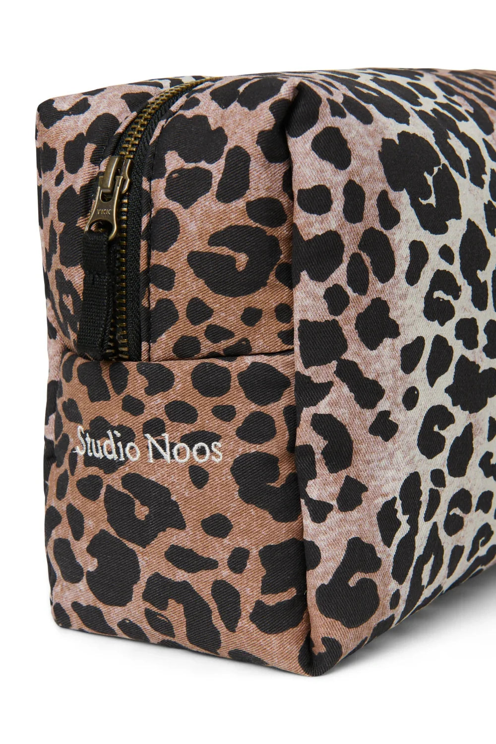 Hazel Leopard Kulturtasche aus weicher Baumwolle