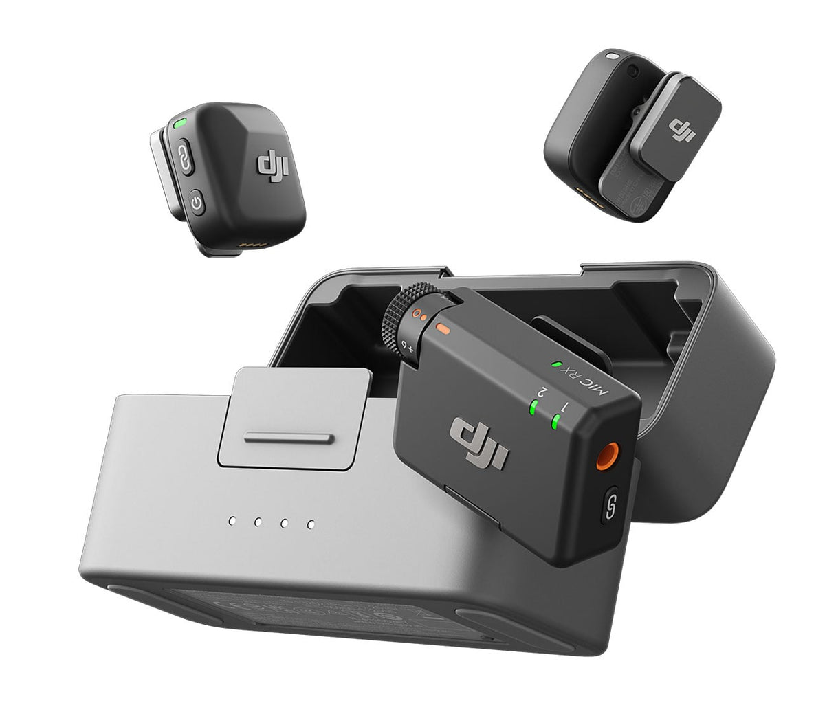 DJI Mic Mini (2 TX + 1 RX) in Infinity Black - CP.RN.00000433.01 - image 1