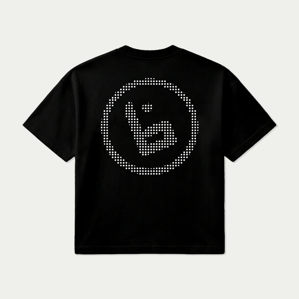 Dotted T-shirt - Black