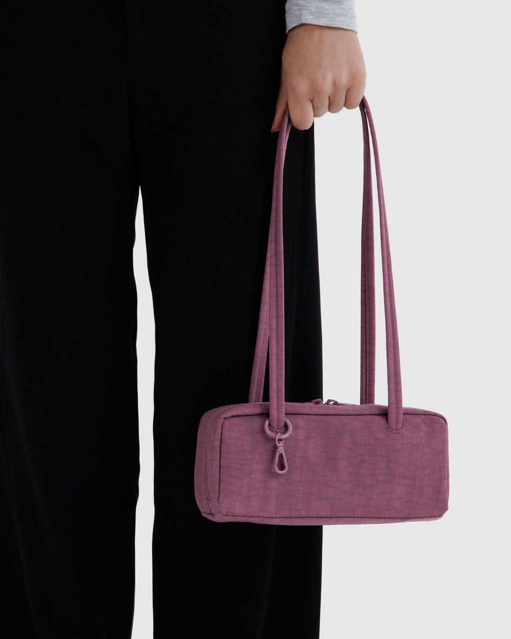 Small Nylon Bowler Bag - Wild Plum - image 3