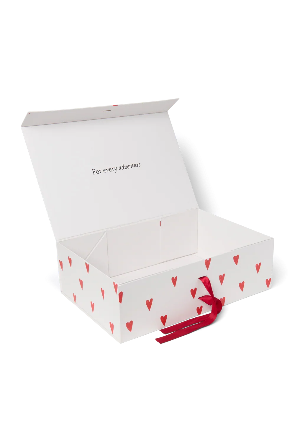Geschenkbox Weiße Herzen L