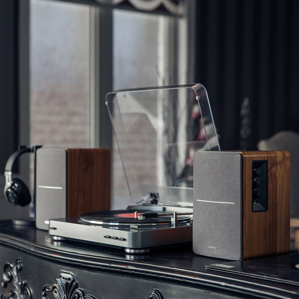 Edifier Wood Grain Powered Bookshelf Speakers (Pair) - R1280T - image 8