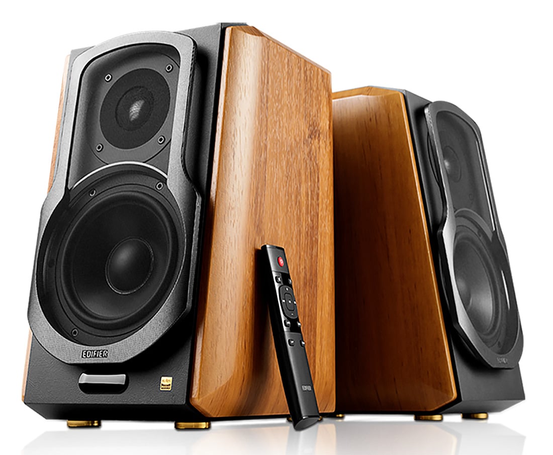 Edifier Walnut Top-Notch Bookshelf Speakers (Pair) - S1000MKII - image 1