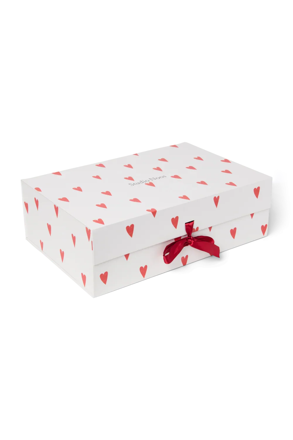 Geschenkbox Weiße Herzen L