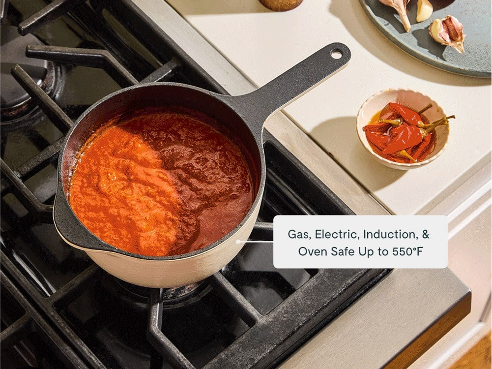 1.8 qt Enameled Cast Iron Mini Sauce Pan - image 4