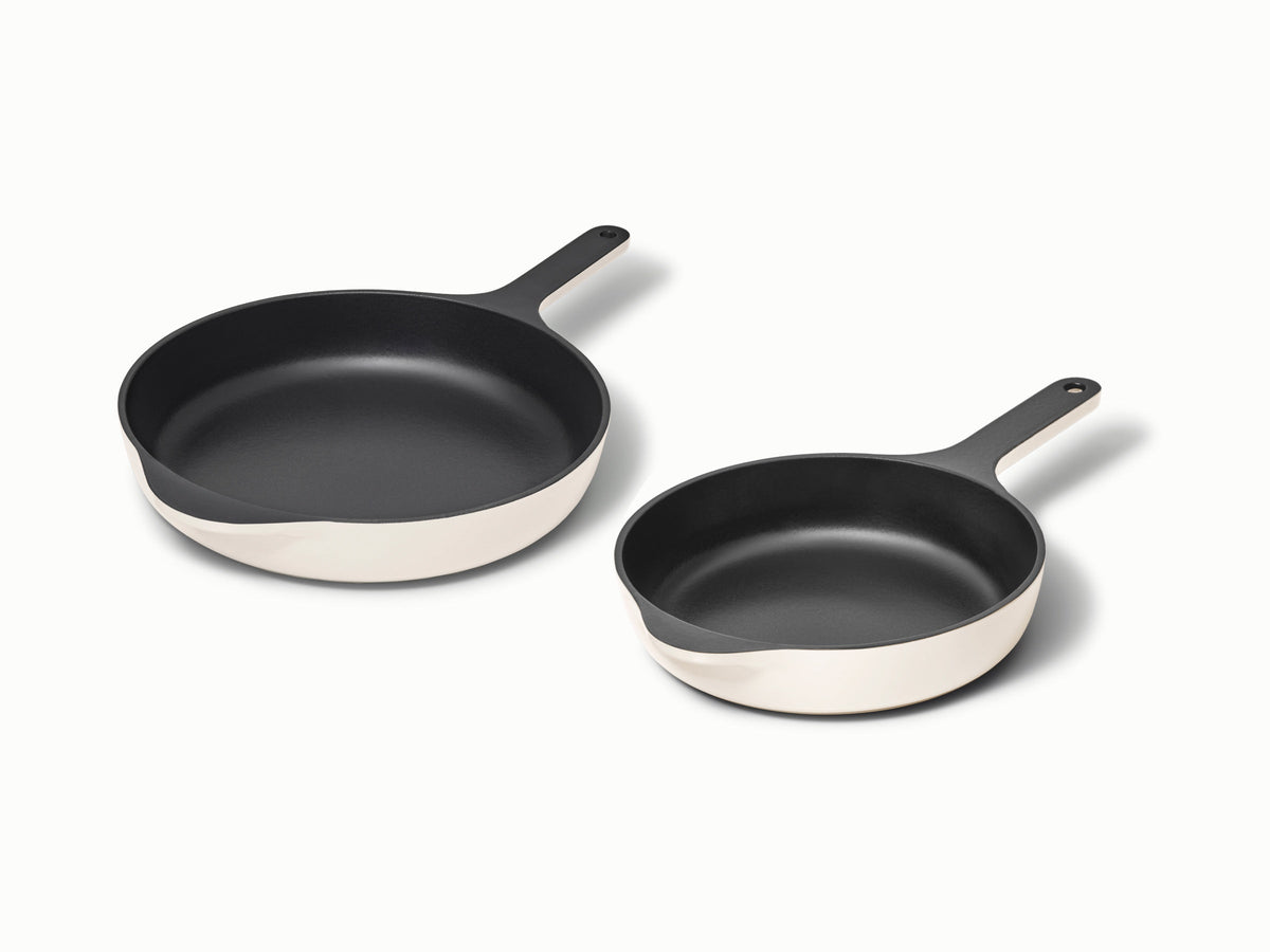 Enameled Cast Iron Skillet Duo - image 1
