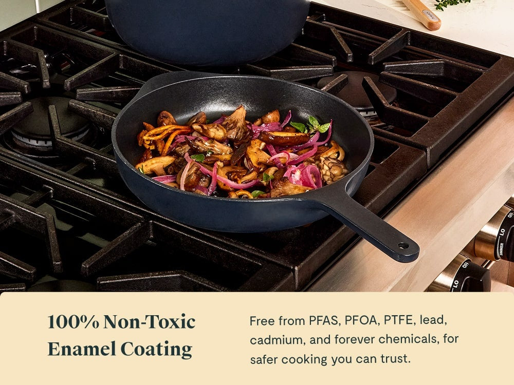 Enameled Cast Iron Skillet Duo - image 2