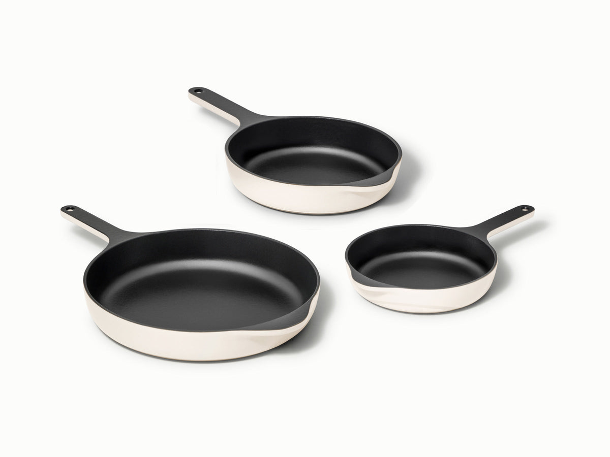 Enameled Cast Iron Skillet Trio - image 1