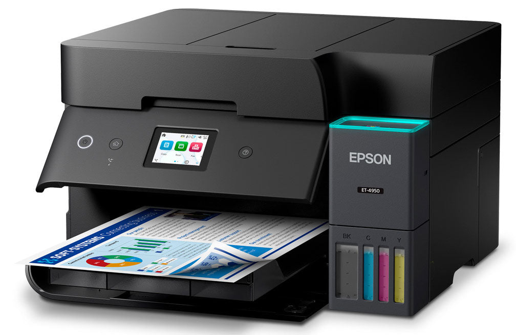 Epson EcoTank ET-4950 Wireless All-in-One Color Supertank Printer in Black - C11CL40201 - image 4