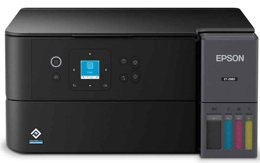 Epson EcoTank ET-2980 Wireless All-in-One Color Supertank Printer in Black - C11CL41201 - image 4