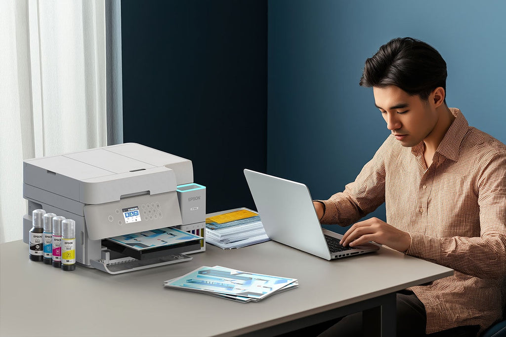 Epson EcoTank ET-3950 Wireless All-in-One Color Supertank Printer in White - C11CL43201 - image 7