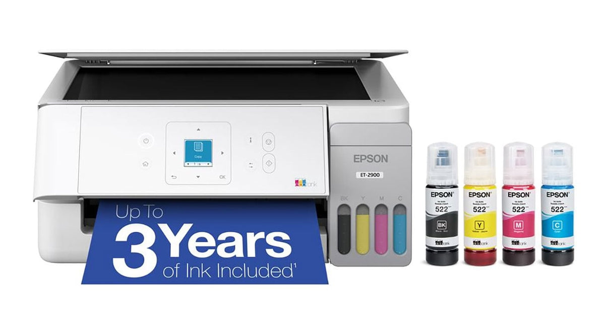 Epson EcoTank ET-2900 Wireless All-in-One Color Supertank Printer in White - C11CL63202 - image 1