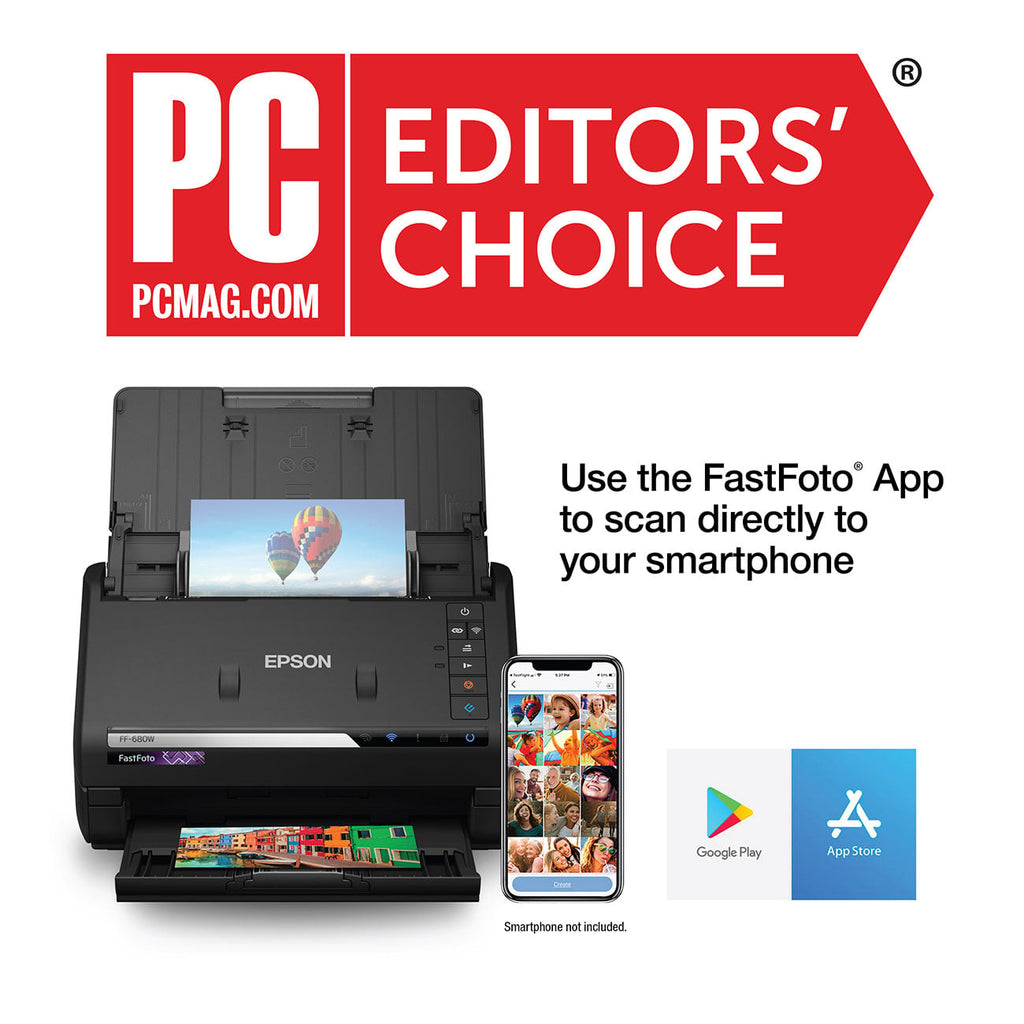 Epson FastFoto FF-680W Wireless High-speed Photo Scanning System in Black - B11B237201 - image 4