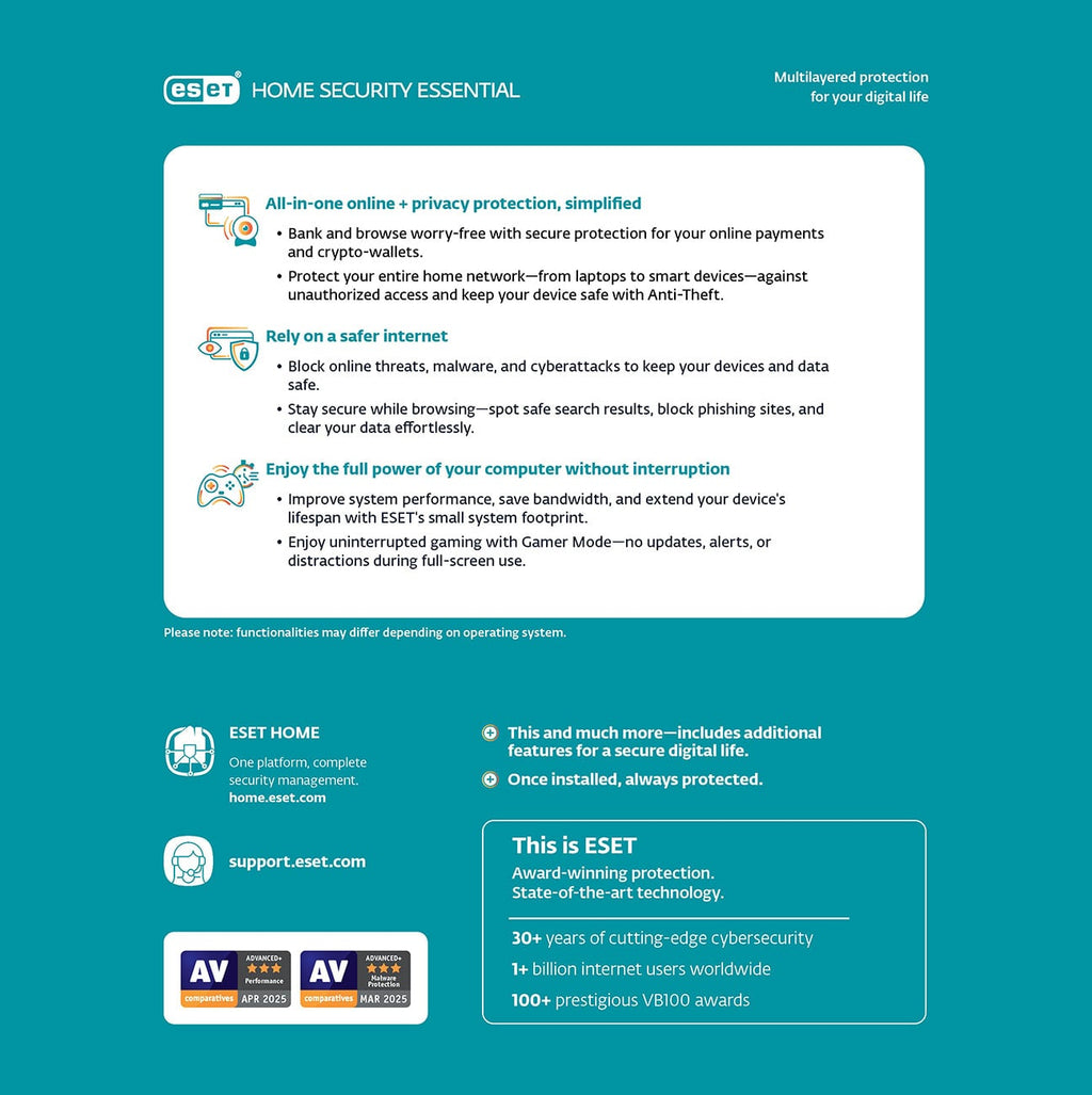 ESET Home Security Essential (1 User, 3 Years) - RTL-EHSE-N3-1-1-RBX - image 3
