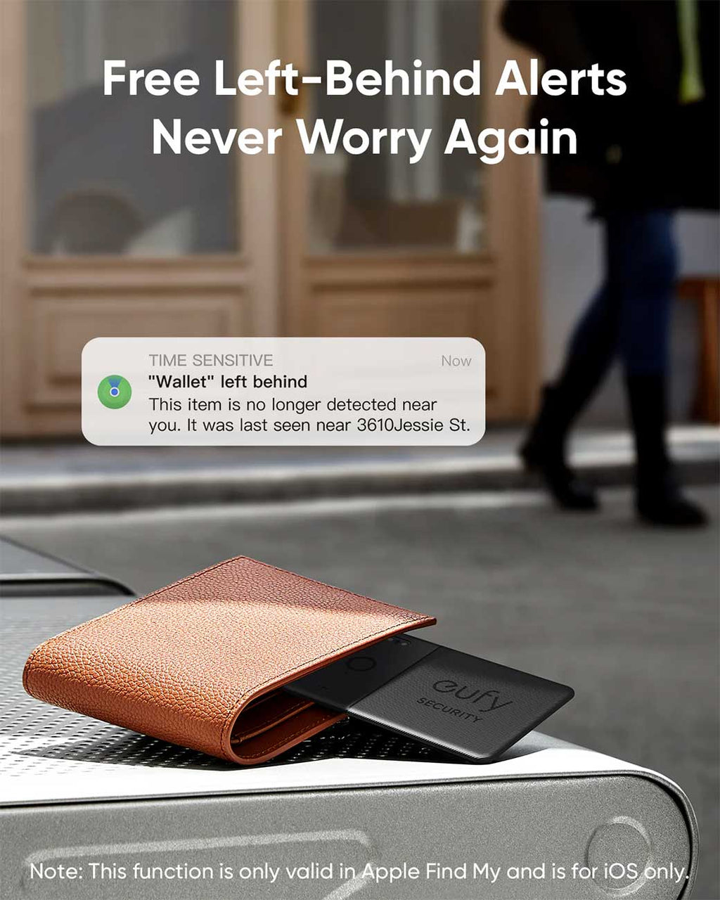 eufy SmartTrack Card E30 Bluetooth Tracker Rechargeable for Apple Find My App - T87B1011 - image 7