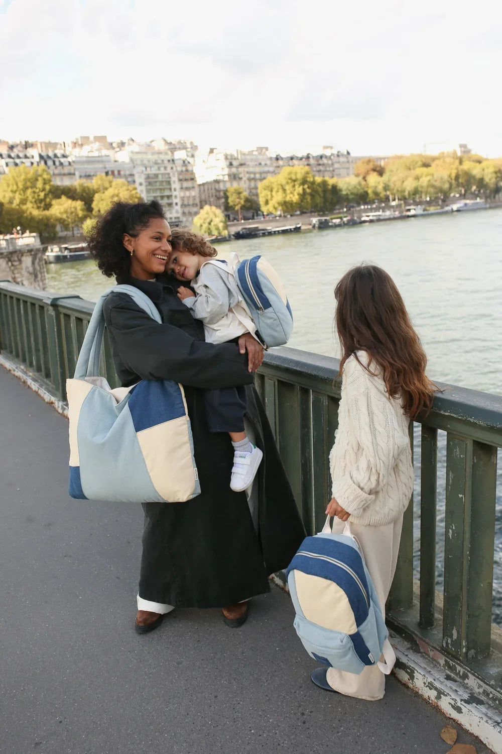 Denim-Patchwork-Muttertasche