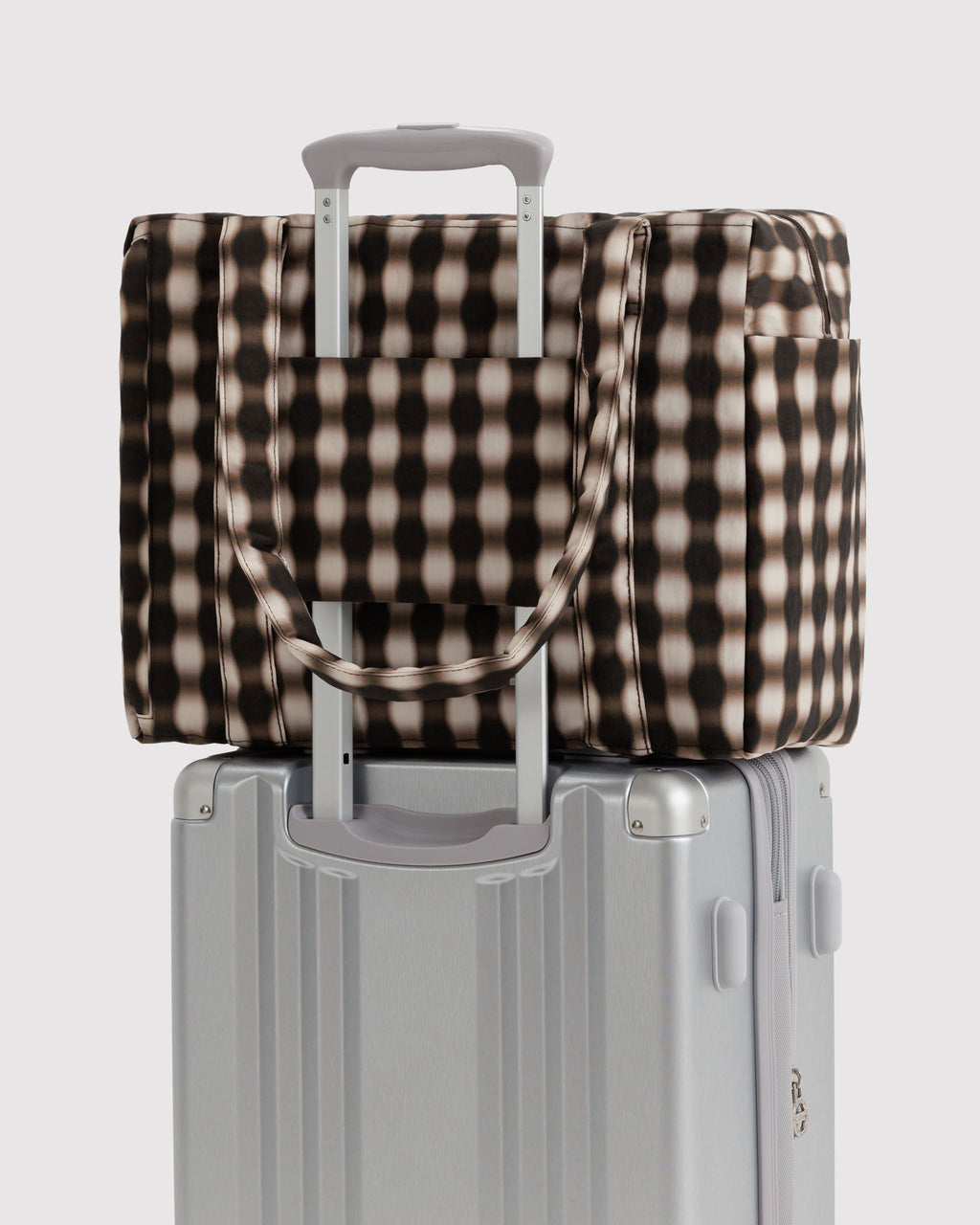 Small Cloud Carry-On - Blurred Gingham Brown - image 2