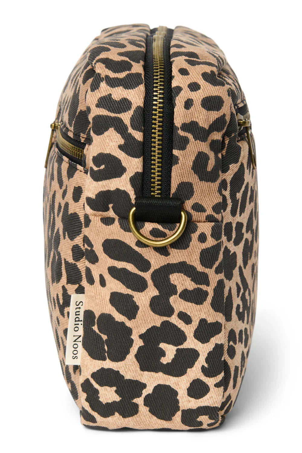 Organizer für Kinderwagen, Baumwolle, brauner Leopardenprint