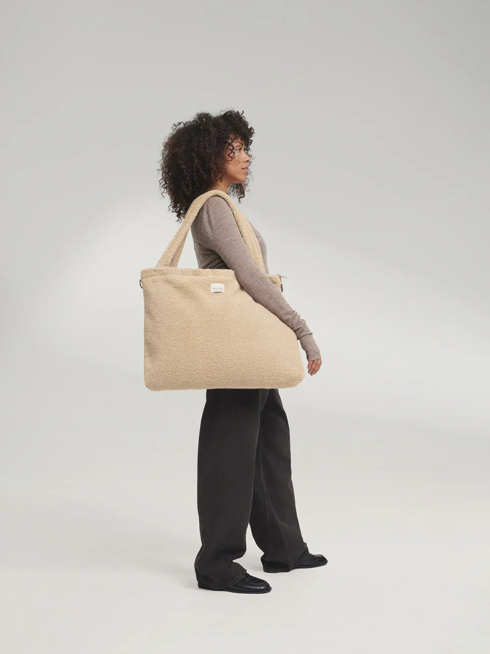 Wickeltasche mit Teddybären und braunen Herzen