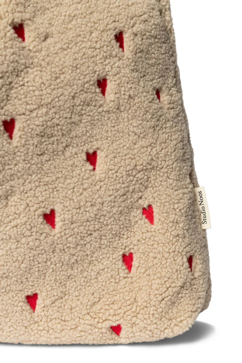 Bruine harten teddy mom bag