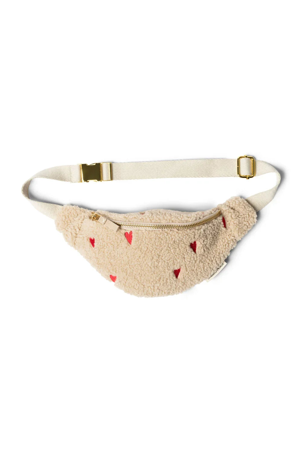 Ecru Hearts Teddy Mini-Gürteltasche