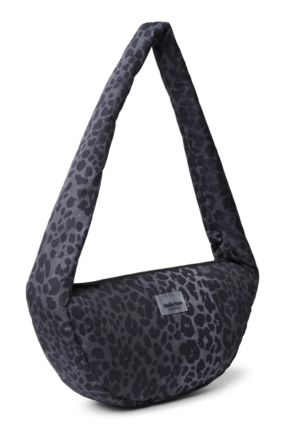 Rode Luipaard Puffy Mini Crossbodytas