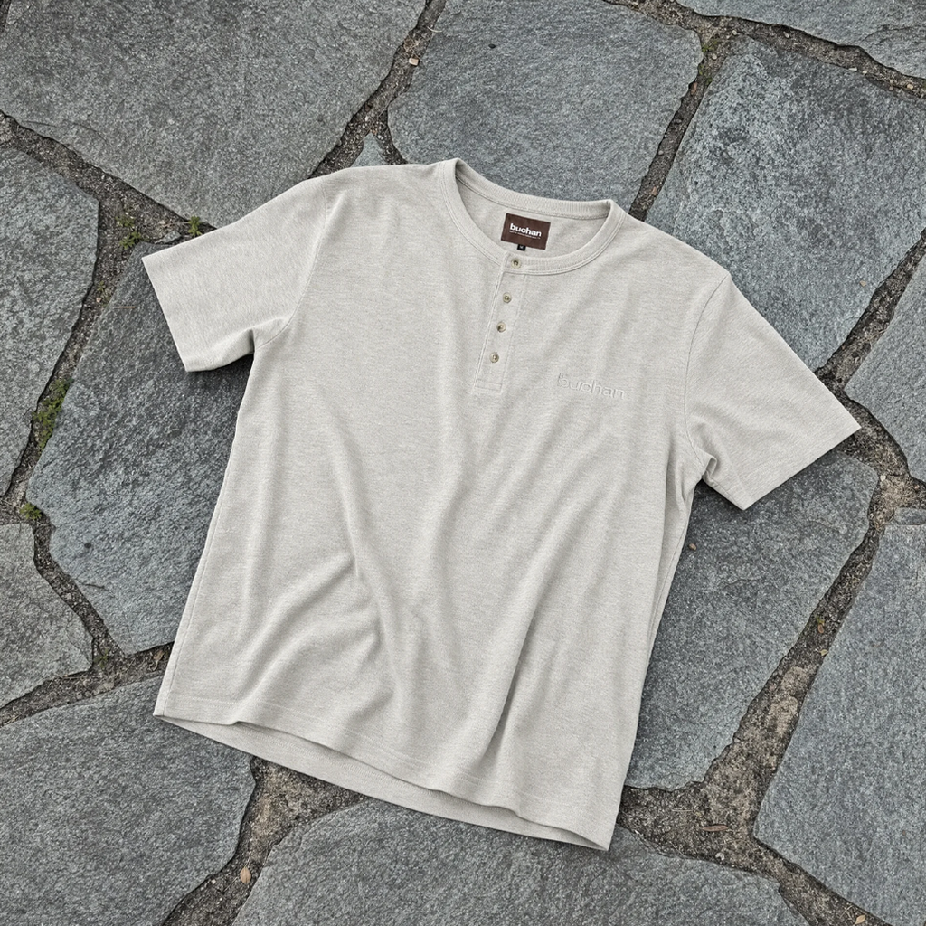 Henley T-Shirt - Light Beige