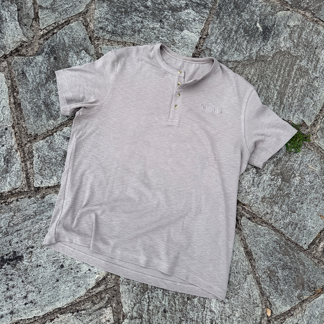 Henley T-Shirt - Grey
