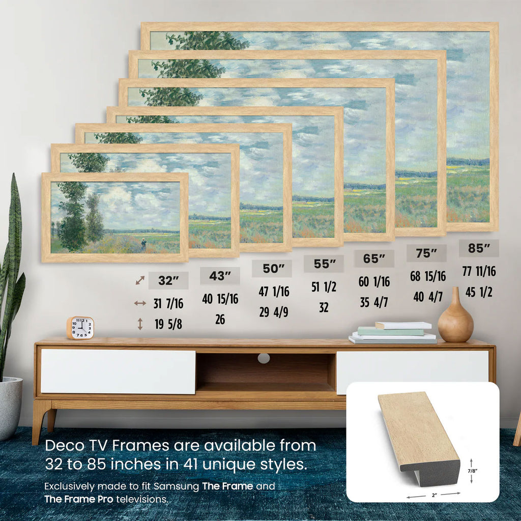 Frame My TV Samsung The Frame 75" Slim Frame In Museum Maple - FRM-SF-P6031-75-2021 - image 6