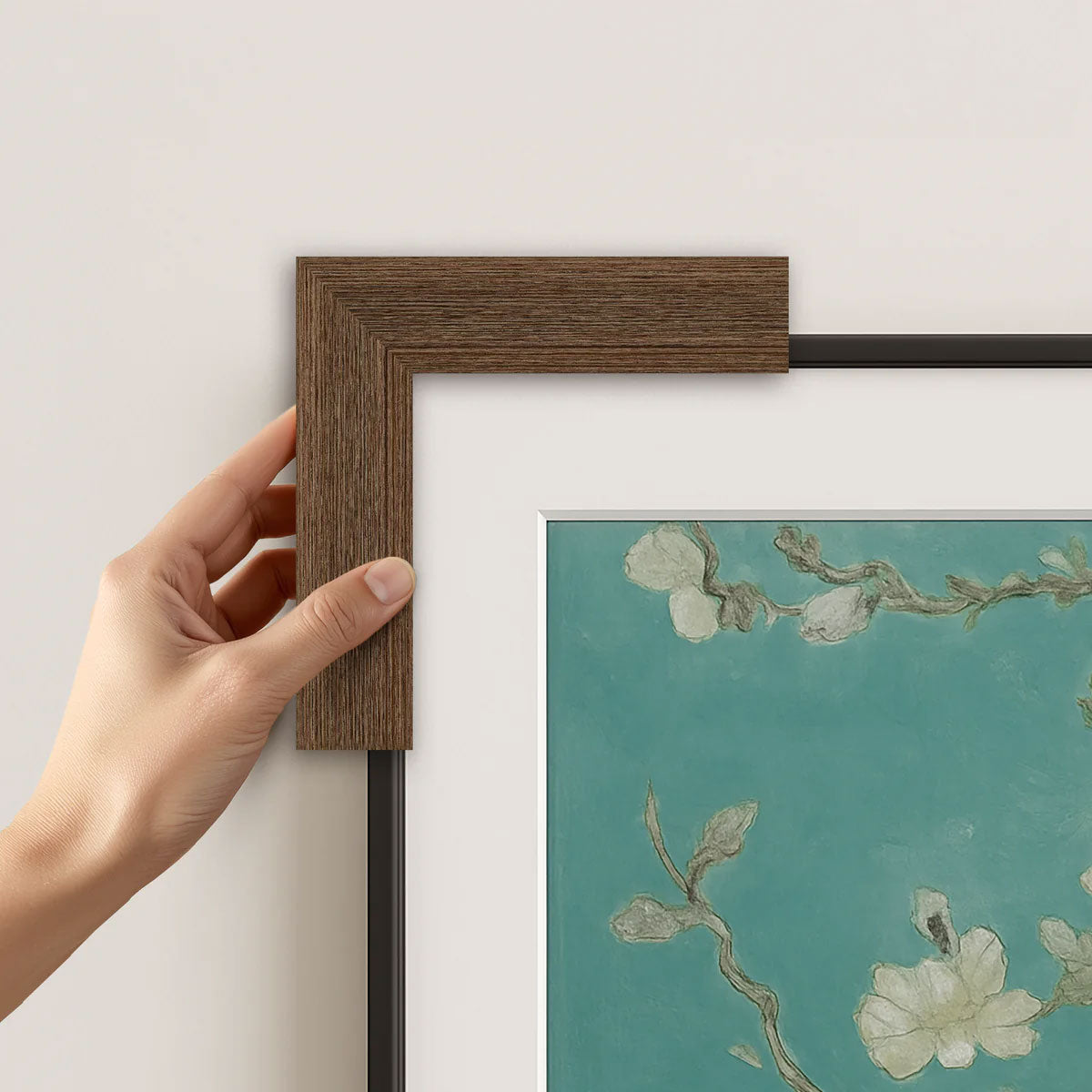 Frame My TV Samsung The Frame 43" Slim Frame In Museum Walnut - FRM-SF-P6033-43-2021 - image 6