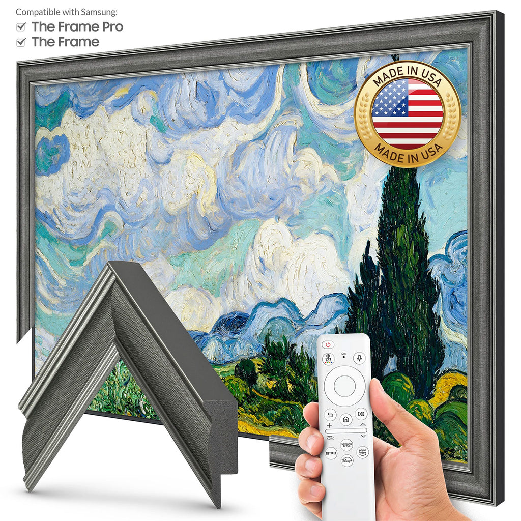 Frame My TV Samsung The Frame 32" Slim Frame In Industrial Iron - FRM-SF-P6368-32-2021 - image 2
