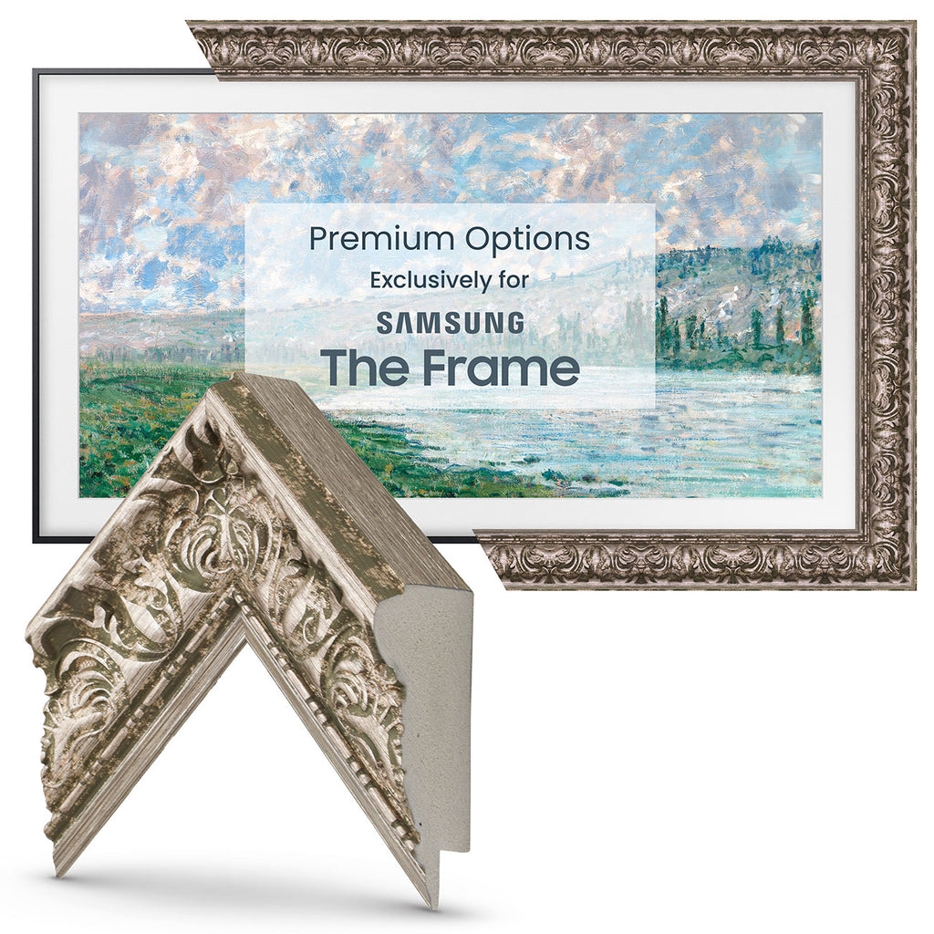 Frame My TV Samsung The Frame  85" Premiere Frame In Tuscan Silver - FRM-SF-D5086-85 - image 2