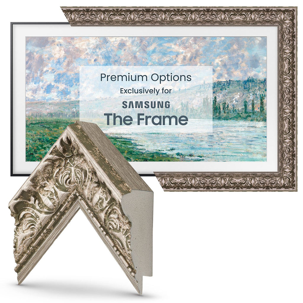 Frame My TV Samsung The Frame  65" Premiere Frame In Tuscan Silver - FRM-SF-D5086-65 - image 2