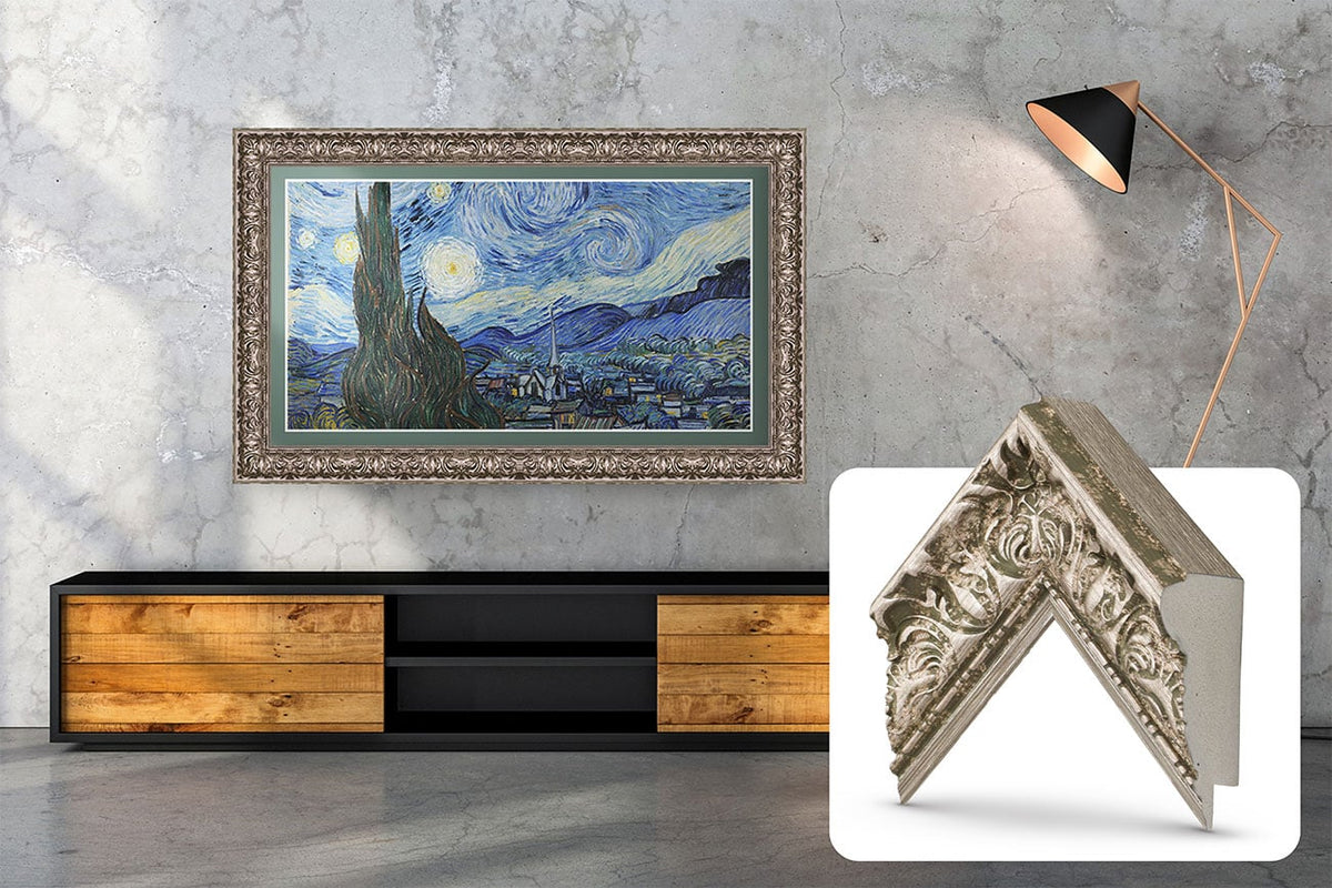 Frame My TV Samsung The Frame  65" Premiere Frame In Tuscan Silver - FRM-SF-D5086-65 - image 6